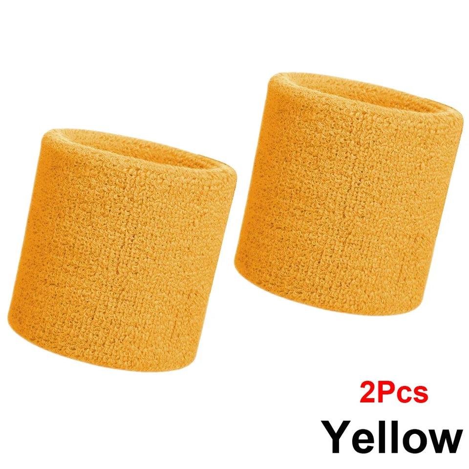 Unique Sports Multi Colors Pack Sports Wrist Sweat Wristbands for Basketball Leagues（Black/Yellow/White/Blue/Pink/Red/Gray)