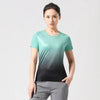 Women Sportswear T-shirt Quick Drying Jogging Sweat Wicking Short Sleeve Loose Outdoor Sports Fitness Top Gym Female Jersey Tee