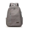 Men's Canvas Backpack Simple Casual Unisex Travel Backpack Schoolbag Large Capacity Ins Wind Laptop Computer Backpack