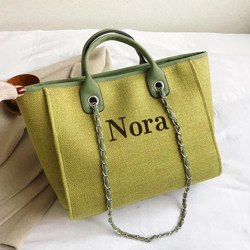 Customized Gift Women's Stylish Backpack 2025 Tote Bag Women Shoulder Bag  Mini Bag Holiday Canvas Bride Gifts Travel Essentials