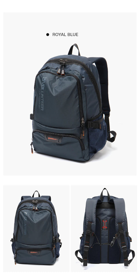 VOLUNTEER Backpacks for Men Fashion Waterproof Travel Hiking Laptop School Backpack Male Casual Large Capacity Bookbag 1802-05