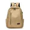 Men's Canvas Backpack Simple Casual Unisex Travel Backpack Schoolbag Large Capacity Ins Wind Laptop Computer Backpack