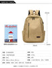 Men's Canvas Backpack Simple Casual Unisex Travel Backpack Schoolbag Large Capacity Ins Wind Laptop Computer Backpack