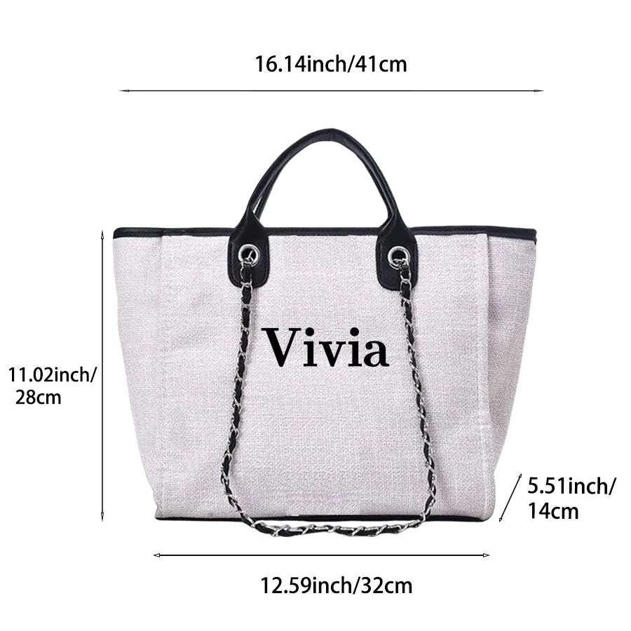 Customized Gift Women's Stylish Backpack 2025 Tote Bag Women Shoulder Bag  Mini Bag Holiday Canvas Bride Gifts Travel Essentials