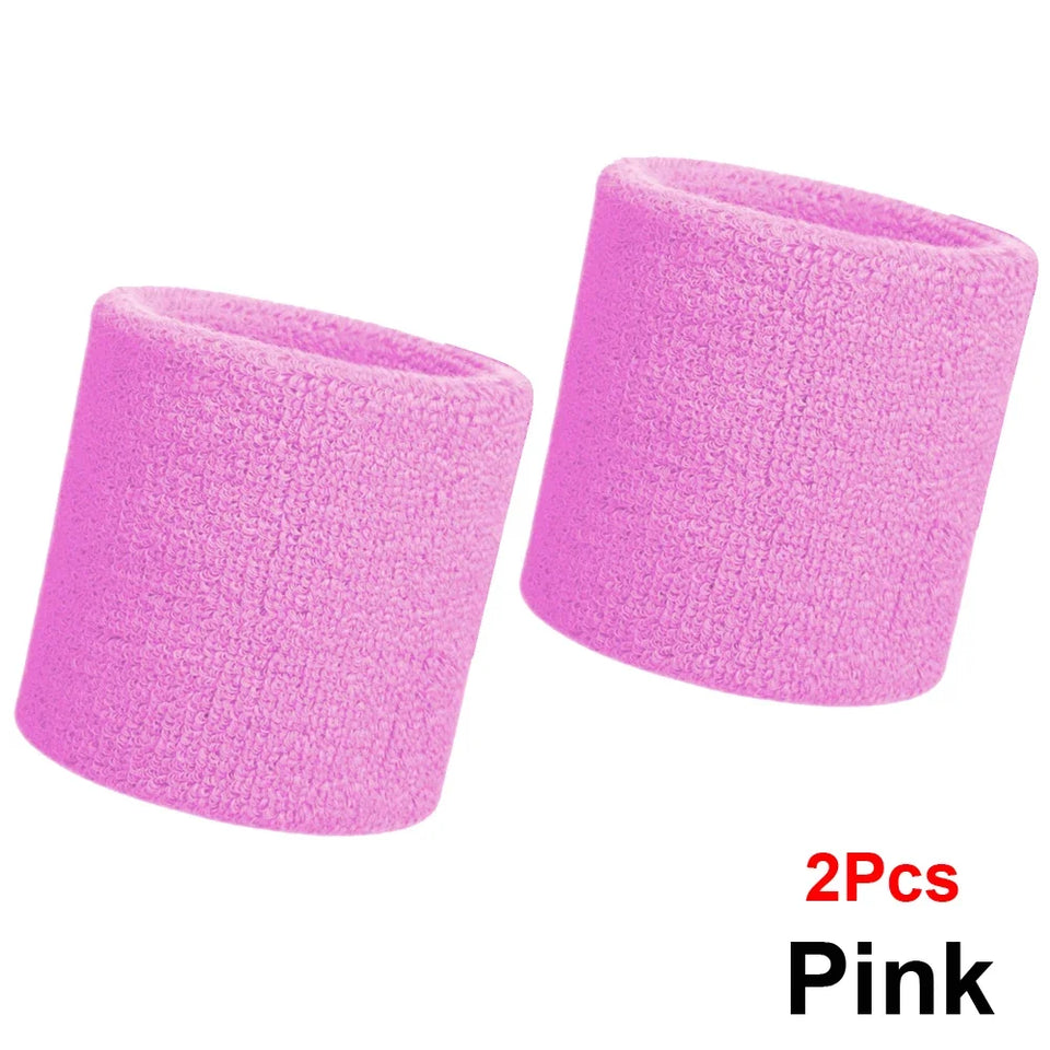 Unique Sports Multi Colors Pack Sports Wrist Sweat Wristbands for Basketball Leagues（Black/Yellow/White/Blue/Pink/Red/Gray)