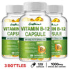Vitamin B12 Capsules - Supports Energy Metabolism, Mood, Heart, Nervous System Support