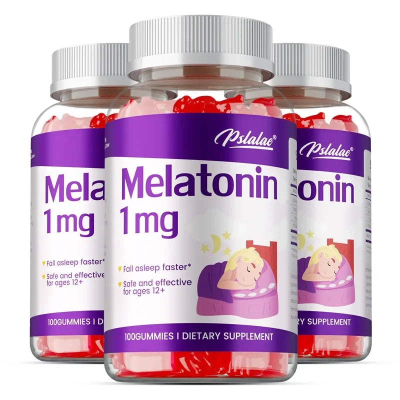 Melatonin Gummies 1mg - Children's Sleep Aids, Relieves Stress, Improves Insomnia, Improves Sleep Quality and Deeper Sleep