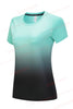 Women Sportswear T-shirt Quick Drying Jogging Sweat Wicking Short Sleeve Loose Outdoor Sports Fitness Top Gym Female Jersey Tee