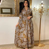 Women's Fashion  New Sexy Elegant Dress Temperament Digital Printing  Long Shirt Dress Women's Elegant Commuter Casual Dress