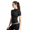 Women Sport T Shirts Slim Fit Quick-drying Full Zip Tops Outdoor Fitness Running Tights Short Sleeves Women's Yoga Wear