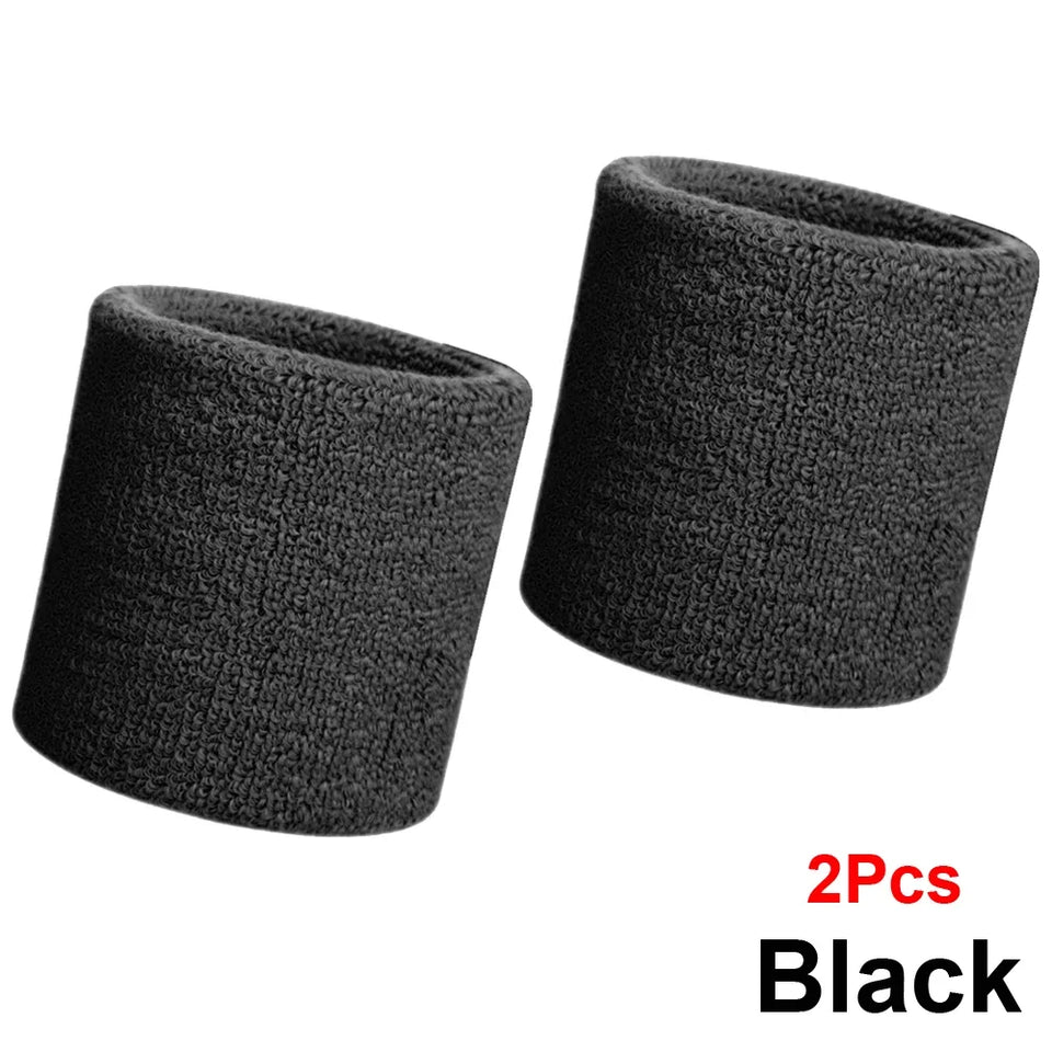 Unique Sports Multi Colors Pack Sports Wrist Sweat Wristbands for Basketball Leagues（Black/Yellow/White/Blue/Pink/Red/Gray)