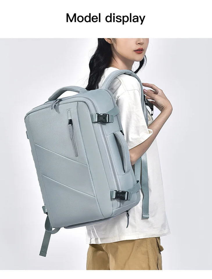 Men's Backpack Simple Style Large Capacity Travel Backpack High-end Business Laptop Bag Student