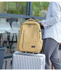 Men's Canvas Backpack Simple Casual Unisex Travel Backpack Schoolbag Large Capacity Ins Wind Laptop Computer Backpack