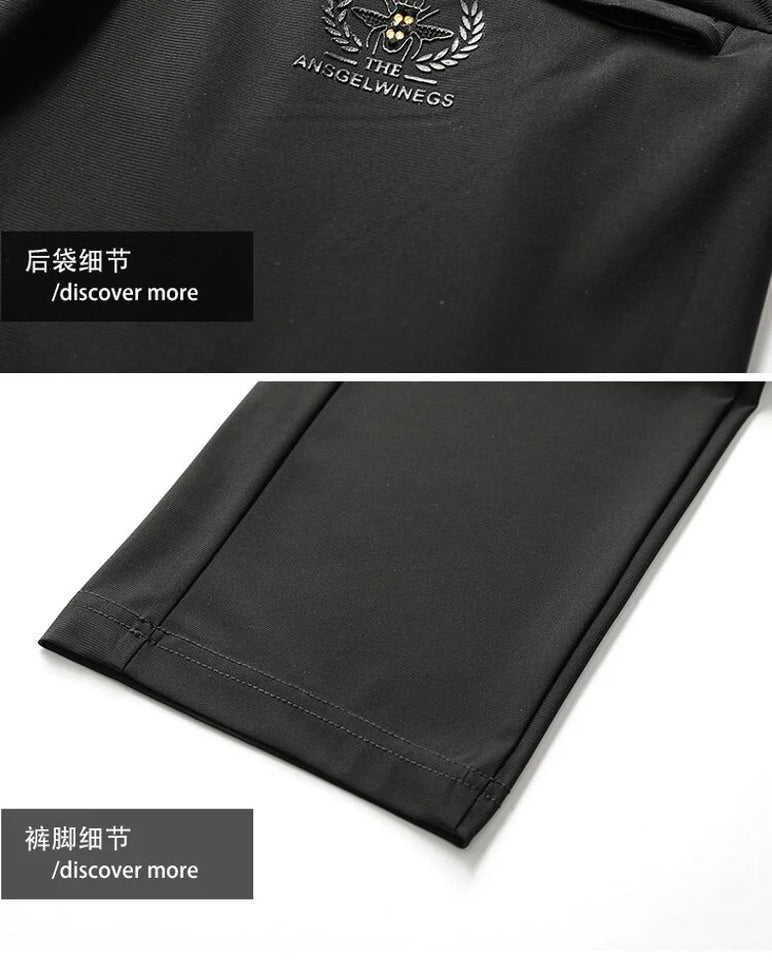 Men's Sports Pants Casual Fitness Sportswear Running Pants Fashion Breathable Comfortable Drawstring Straight Pants Men's Jogger