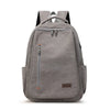 Men's Canvas Backpack Simple Casual Unisex Travel Backpack Schoolbag Large Capacity Ins Wind Laptop Computer Backpack