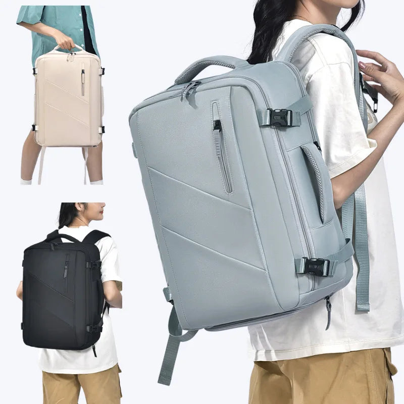 Men's Backpack Simple Style Large Capacity Travel Backpack High-end Business Laptop Bag Student