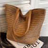 Women's Bags Large Capacity Shoulder Bag Summer Straw Woven Basket Handbag Fashion Female Luxury Designer Beach Bag Bali Shopper