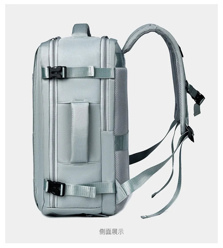 Men's Backpack Simple Style Large Capacity Travel Backpack High-end Business Laptop Bag Student