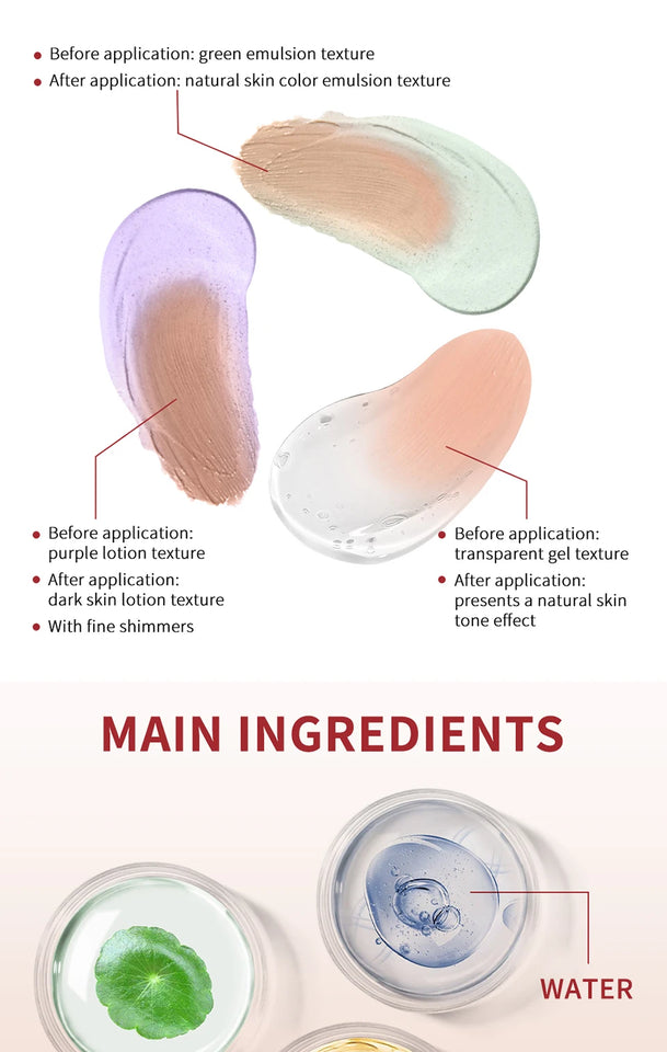 ErborianCC Cream  Skin Hydration Correct Redness Light Makeup Centella Remove Acne Marks Improve Skin Dullness Tinted Coverage