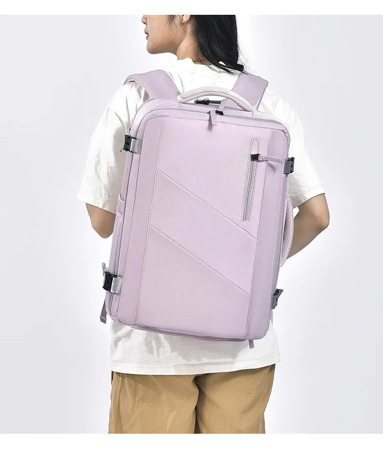 Men's Backpack Simple Style Large Capacity Travel Backpack High-end Business Laptop Bag Student