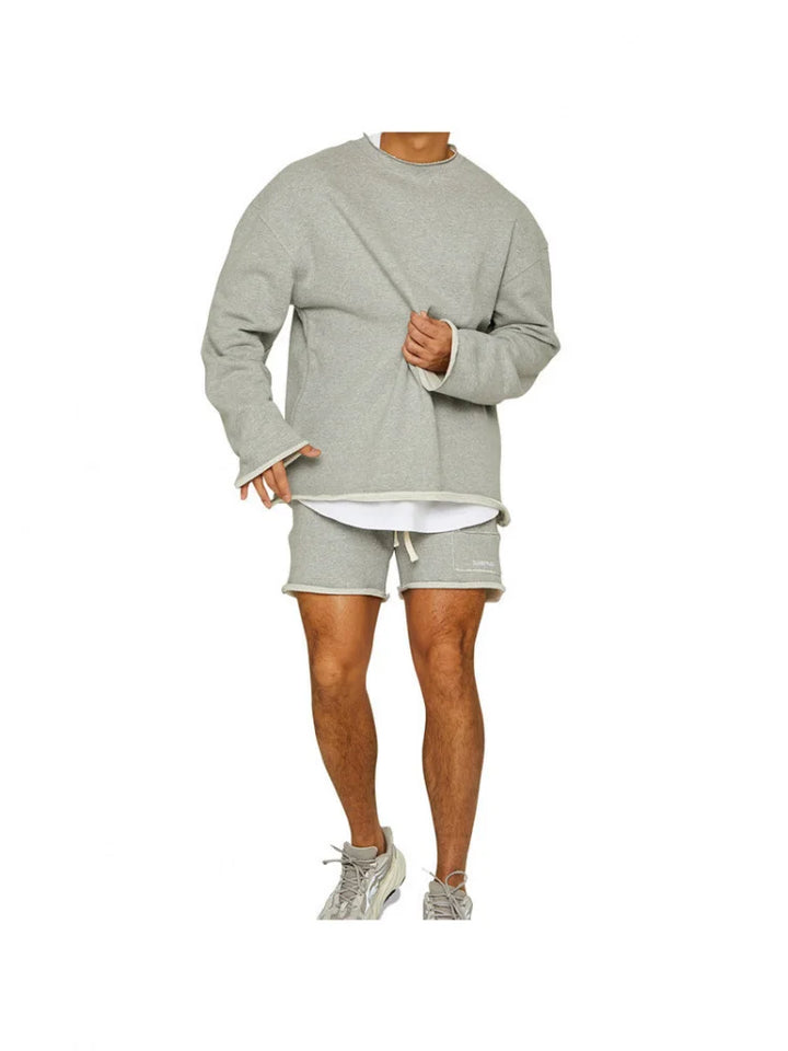 New Muscle Fitn Brothers Sportswear Casual Loose Training Set for Men Winter Running Gym Equipment Leisure Outfit