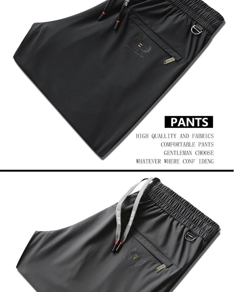 Men's Sports Pants Casual Fitness Sportswear Running Pants Fashion Breathable Comfortable Drawstring Straight Pants Men's Jogger