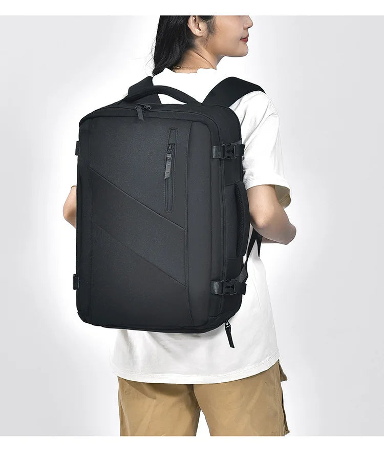 Men's Backpack Simple Style Large Capacity Travel Backpack High-end Business Laptop Bag Student