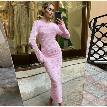 The Neck Long Sleeveless Bodycon Dress – The Elegant Women's Dress That Defines Presence and Sophistication