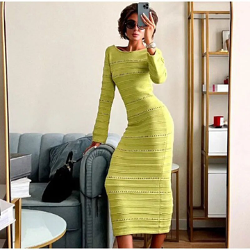 The Neck Long Sleeveless Bodycon Dress – The Elegant Women's Dress That Defines Presence and Sophistication